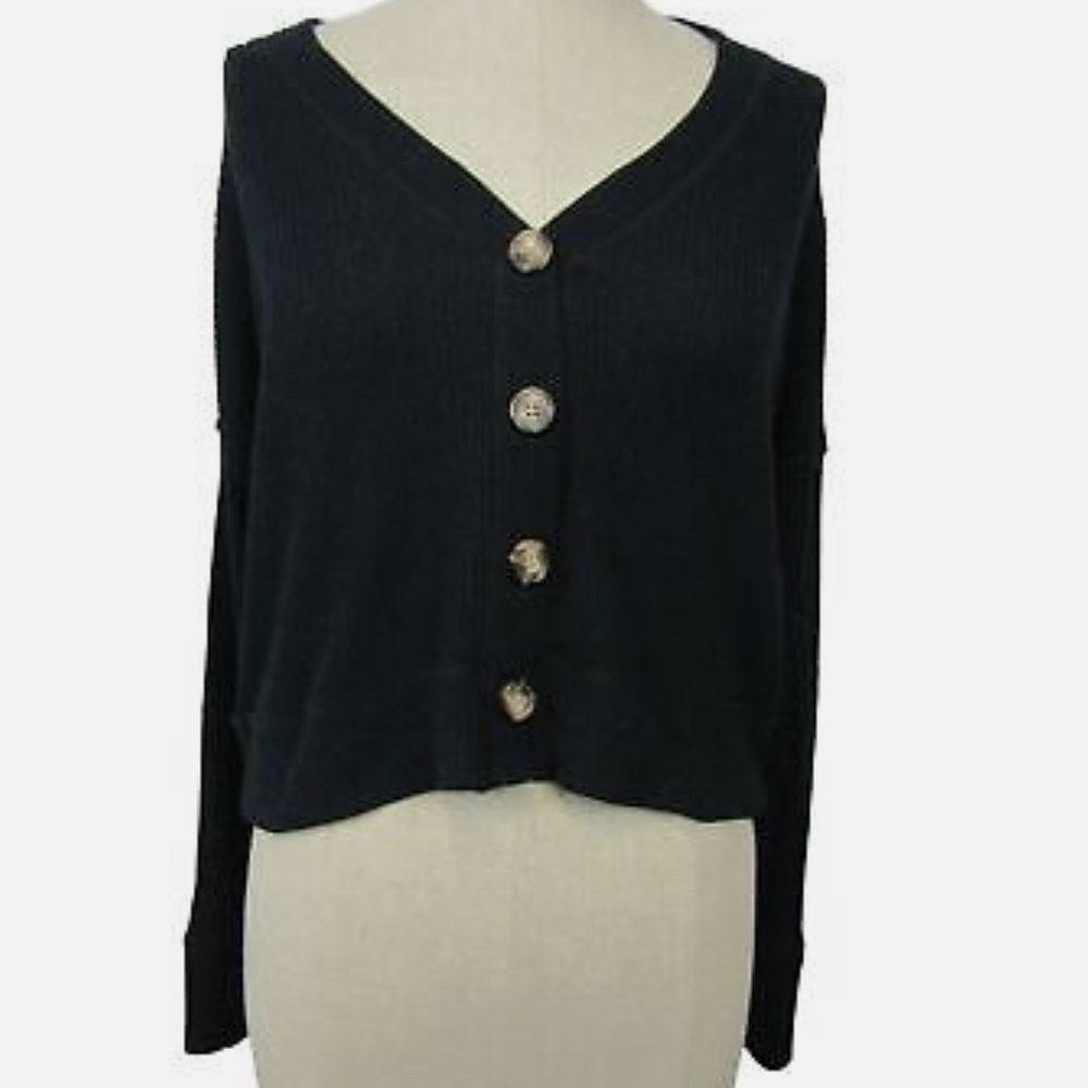 Abercrombie & Fitch Button Down Ribbed Cardigan XS
